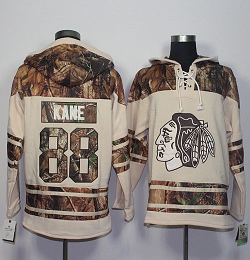Blackhawks #88 Patrick Kane Cream/Camo Stitched NHL Jersey